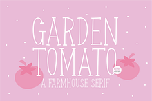 GARDEN TOMATO Farmhouse Serif Font
