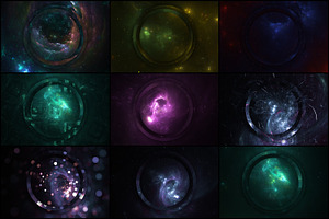 30 Abstract Circle Space Backgrounds