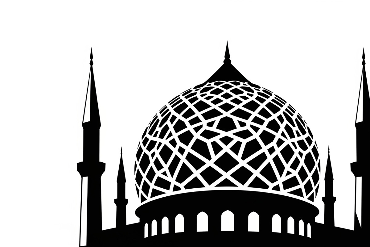 Beautiful Ramadan mosque silhouette, an Illustration by Amazin_art (Photo 9 of 31)