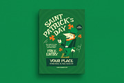 Retro Saint Patrick's Day Flyer, a Flyer Template by Guuver (Thumbnail 1 of 3)