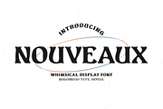 Nouveaux Font Family, a Serif Font by Migomojo Type House (Thumbnail 1 of 12)