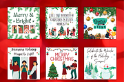 Cute & Charming Christmas Cards Set, a Card Template by WynterLife Studio (Thumbnail 4 of 4)