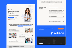 WellSight - Figma Medical Template, a Landing Page Template by Moyin