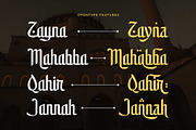 Shamirah - Arabic Style, a Script Font by Arterfak Project (Thumbnail 7 of 12)