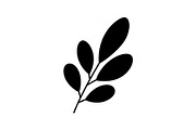 Botanical Leaf Silhouette Bundle, an Illustration by Creativeshirt (Thumbnail 4 of 51)