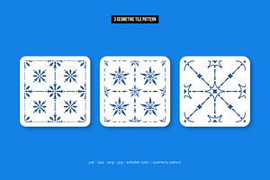 3 Geometric Tile Seamless Patterns, a Pattern Graphic by Sundaylab