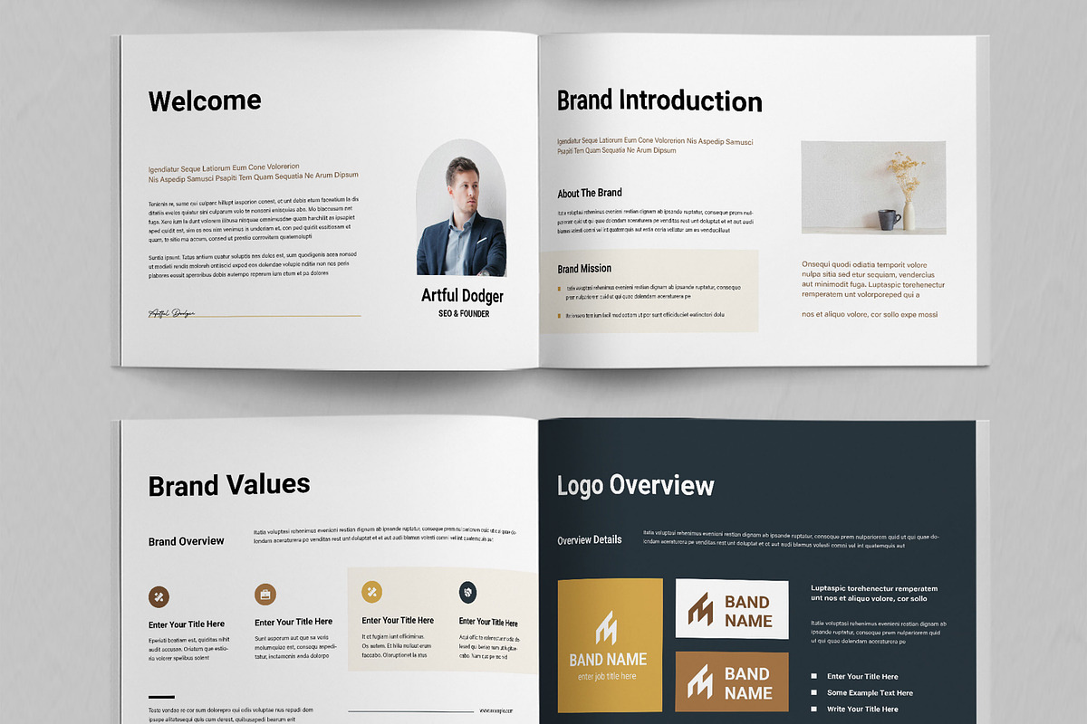 Professional Brand Manual Guidelines preview 3