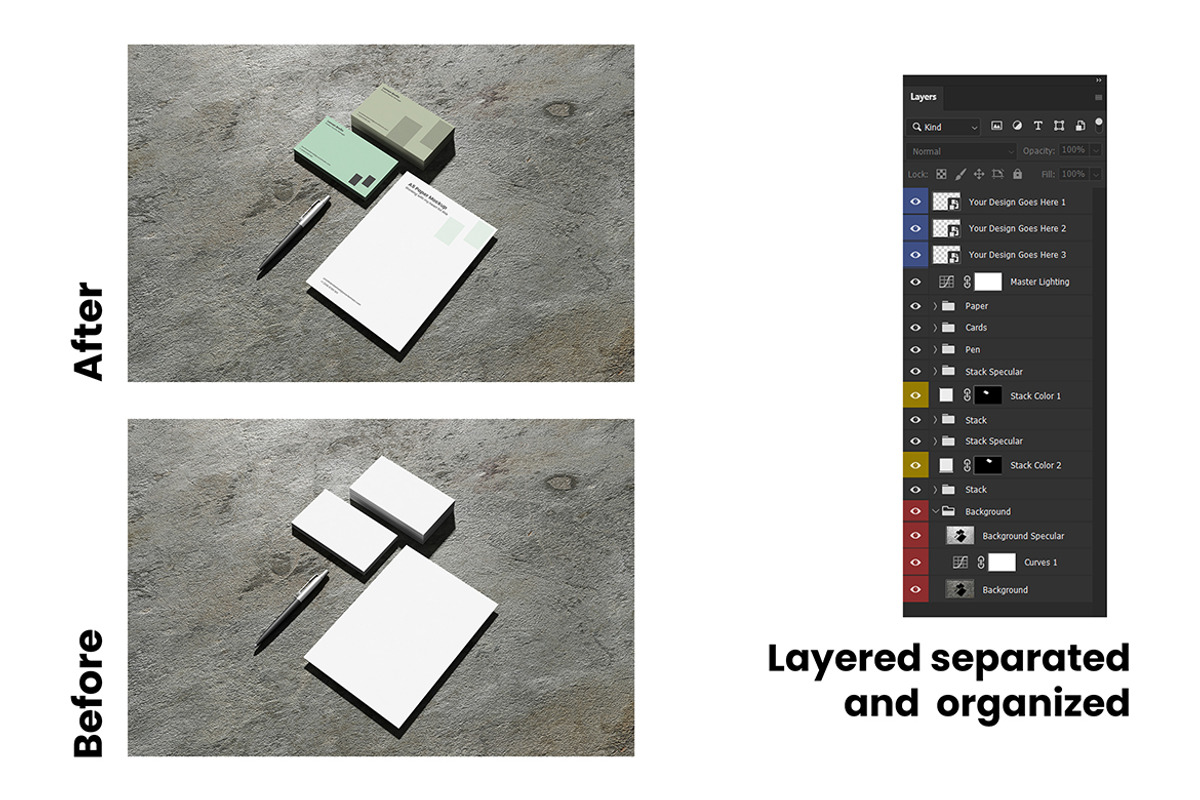 Industrial Card and Paper Mockup, an Advertising Mockup by My Code Std (Photo 6 of 6)