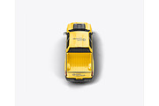 Pickup Truck Mockup, a Product Mockup by OneVectorStock (Thumbnail 4 of 16)