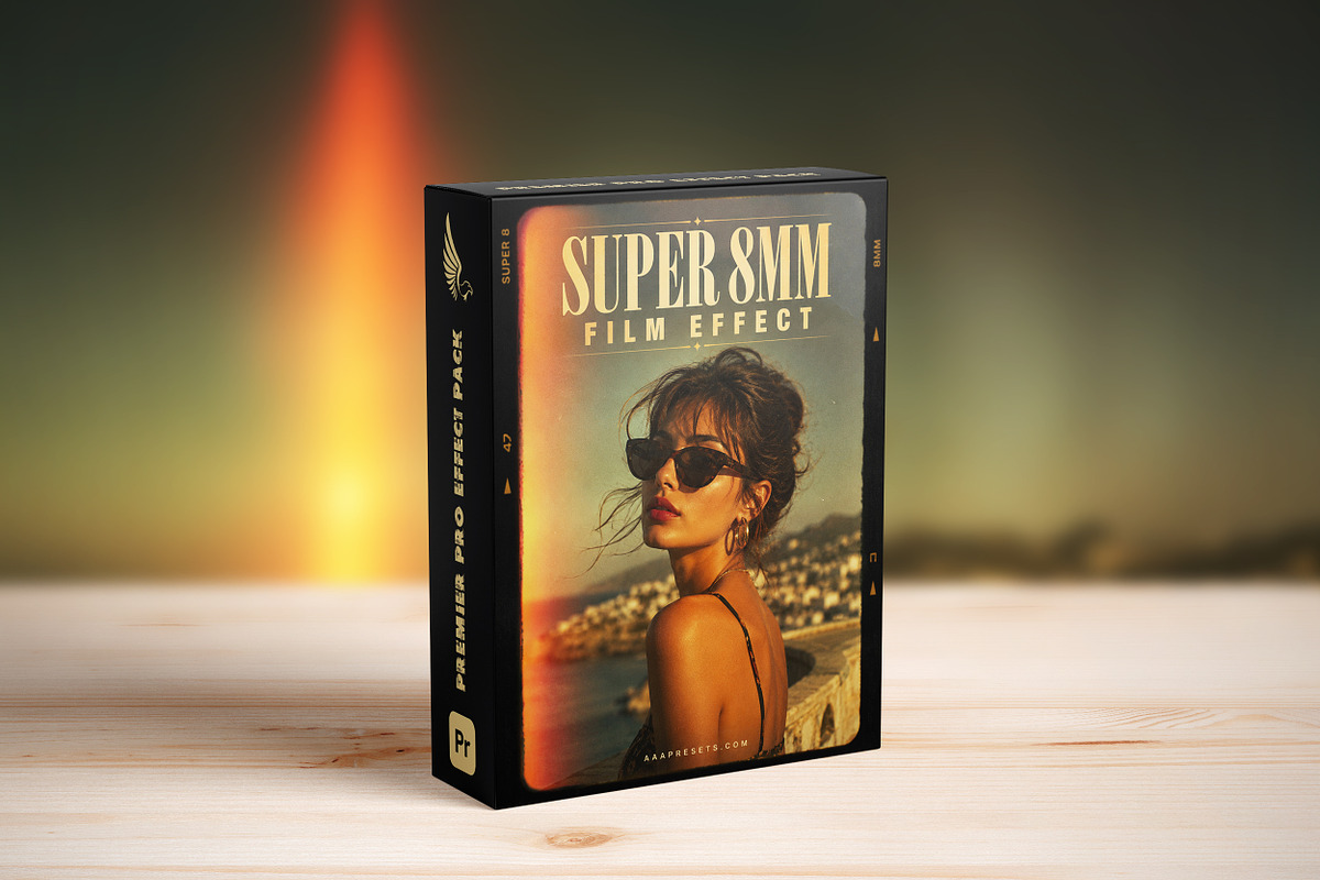 Super 8mm Reels Premiere Pro, a Plug-in Add-On by AAA Presets (Photo 2 of 3)