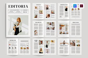 Magazine Template | Canva & InDesign