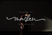 Maslen Modern Script Font, a Script Font by Prestigetype (Thumbnail 1 of 6)