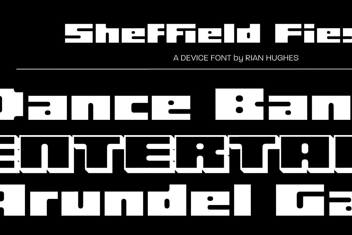 Sheffield Fiesta, a Font by Device (Photo 1 of 9)