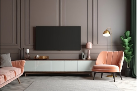 Modern tv cabinet armchair furniture, a Technology Photo by Ylivdesign