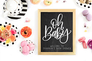 Hand Lettered Baby Shower Phrase Set, an Object Graphic by WinnieJean (Thumbnail 3 of 4)