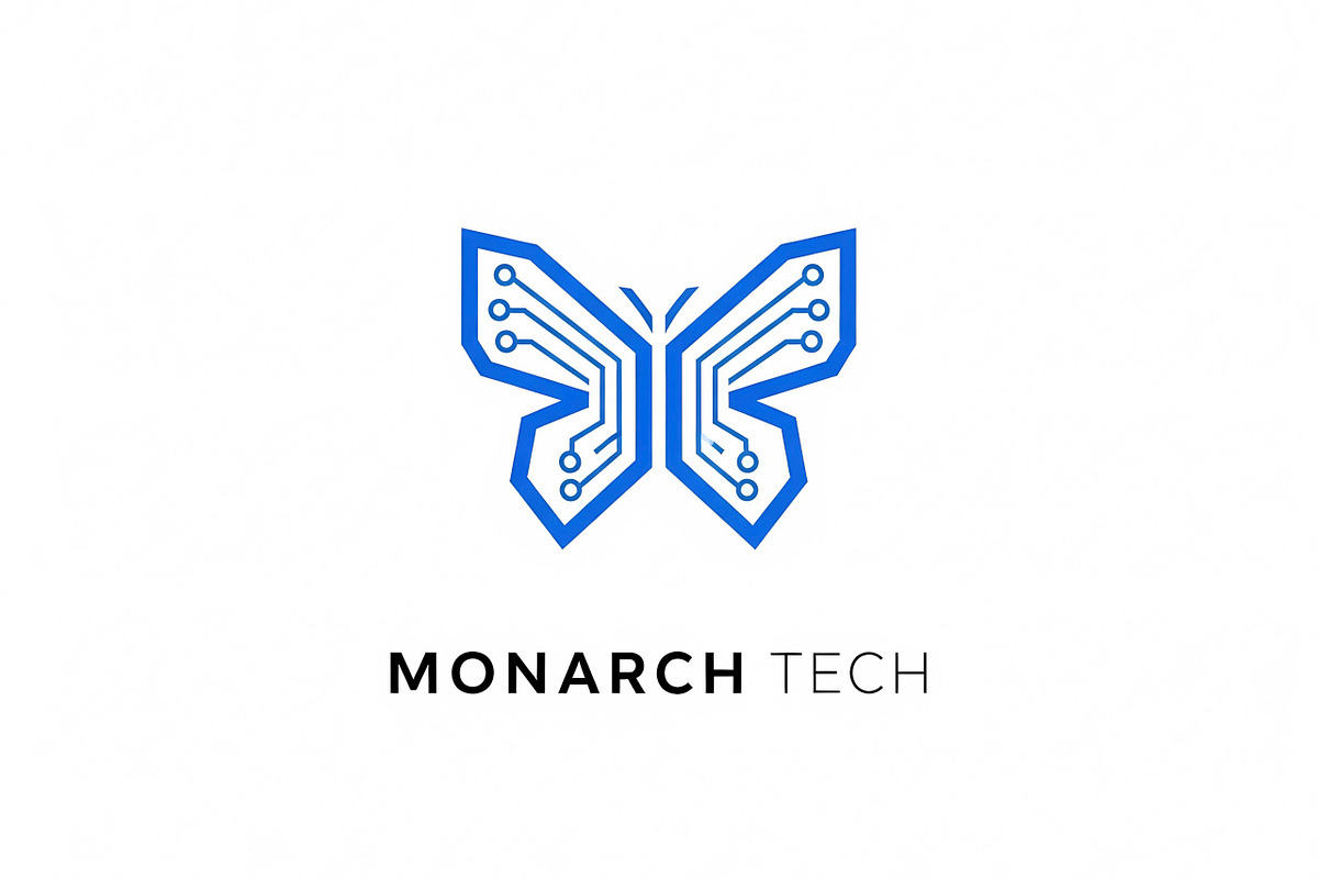 Monarch Tech Butterfly, a Branding & Logo Template by Logocreative (Photo 1 of 2)