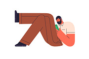 Modern people relaxing set, a Decorative Illustration by Good Studio (Thumbnail 7 of 12)