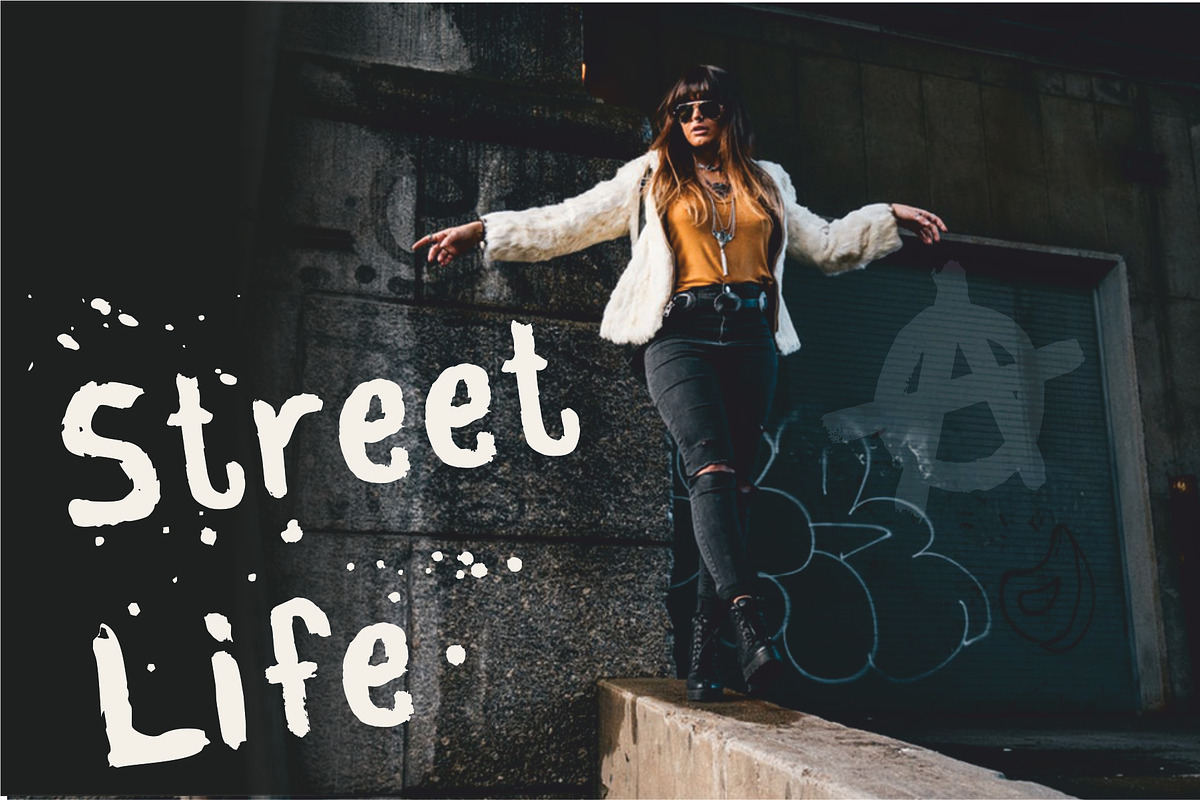 Rough Brush Font preview 2