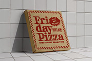 3 Pizza Box Mockup, a Cups & Container Mockup by eezo (Thumbnail 9 of 10)