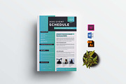 Event Schedule | MS Word & Indesign, a Flyer Template by design_hut (Thumbnail 1 of 4)