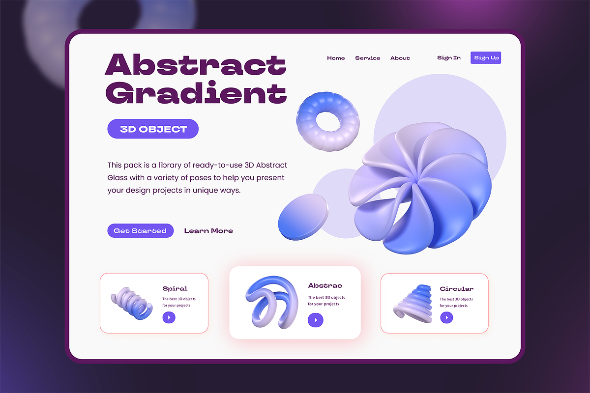 Abstract Gradient 3D, an Object 3D Model by kerismaker (Photo 6 of 8)