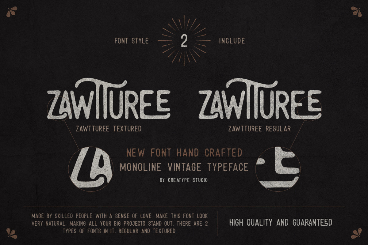 Zawturee Vintage Business Font, a Sans Serif Font by Creatype Studio (Photo 6 of 10)