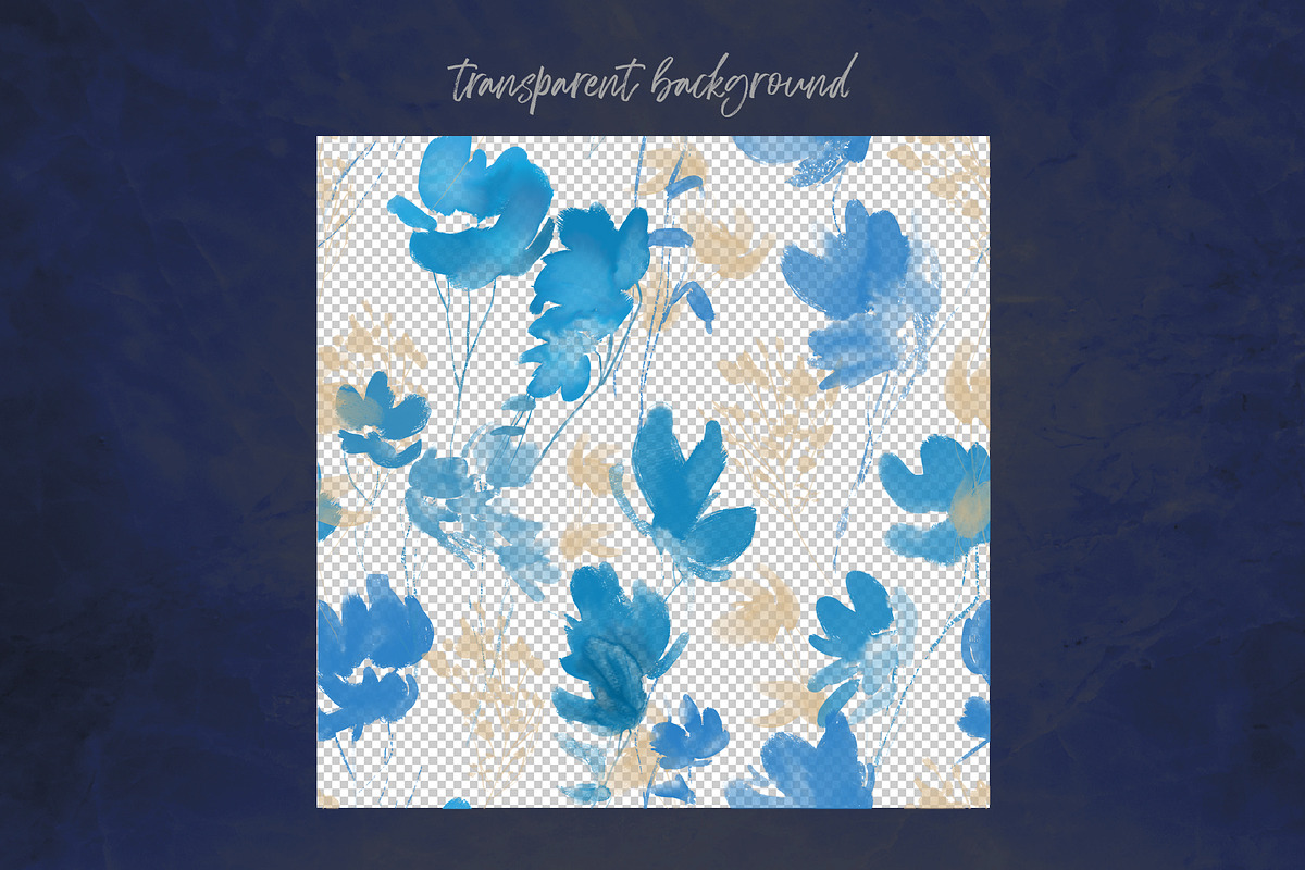 Watercolor Floral Pattern, a Pattern Graphic by MartinShop (Photo 9 of 10)