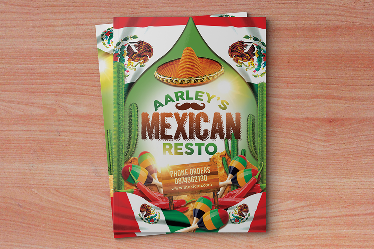Menu Template - Mexican, a Brochure Template by 3Angle (Photo 1 of 5)