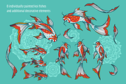 Koi fish set, an Object Graphic by zmeizza (Thumbnail 2 of 5)