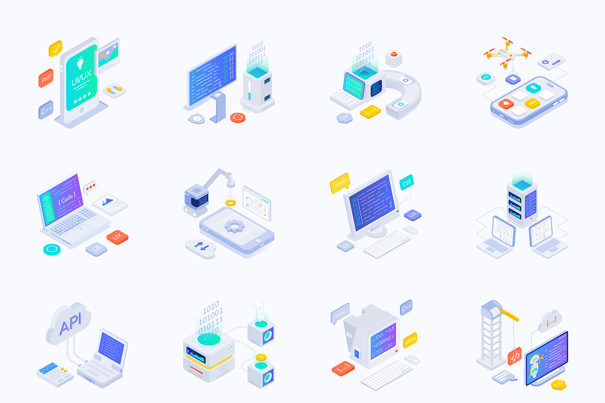 Programming and Coding Icons, a Duotone Icon by Vectors Market (Photo 8 of 8)