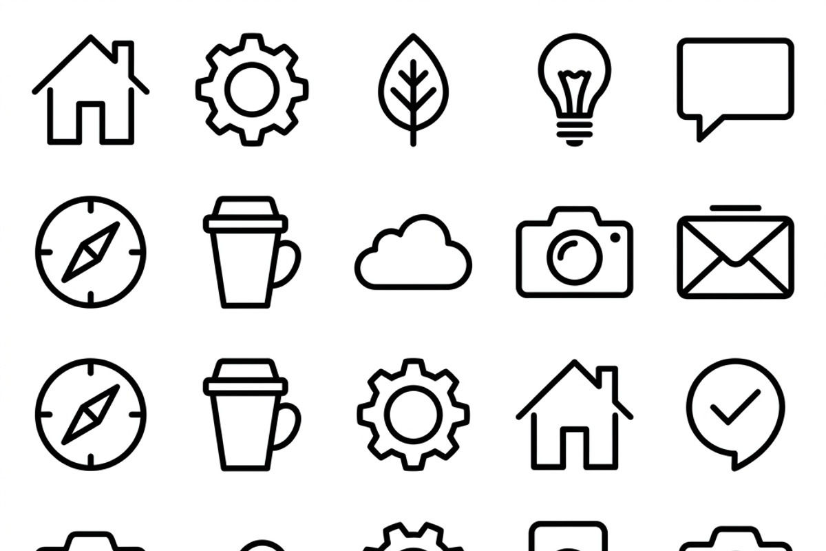 42 Minimal Household Cleaning Icons, an Outline Icon by adenpinkstore (Photo 13 of 17)