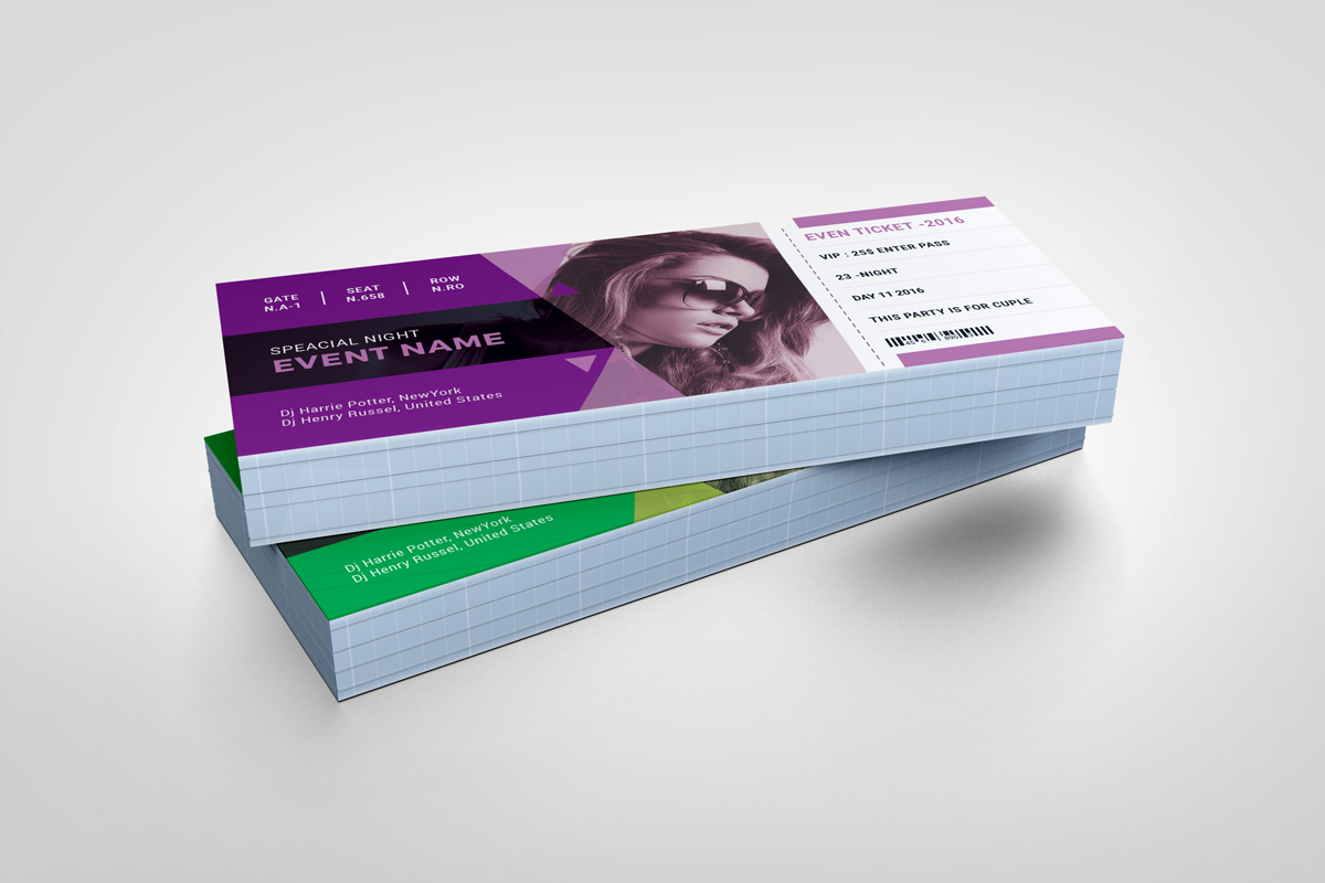 Music Night Event Ticket, a Card Template by White Graphic (Photo 4 of 6)