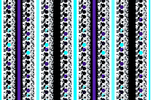 Tribal Stripe Teal and Purple, a Pattern Graphic by Sharon Schwalbe
