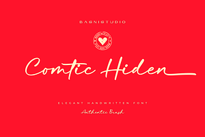 Comtic Hiden - Casual Handwritten Fo
