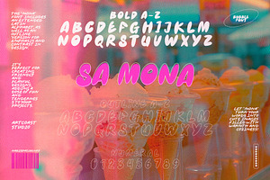 SA Mona Bubble Font