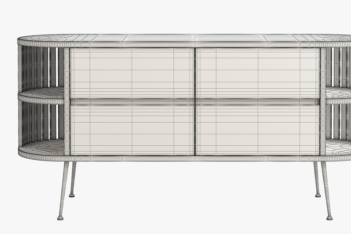 Joybird Vira Console Cabinet, a Furniture 3D Model by 3dmitruk (Photo 6 of 7)
