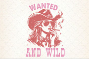 Vintage Western Cowgirl Sublimation, an Illustration by Rose Art (Thumbnail 2 of 7)