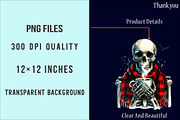 Christmas skeletons clipart bundle, an Illustration by SinaCreation (Thumbnail 6 of 7)