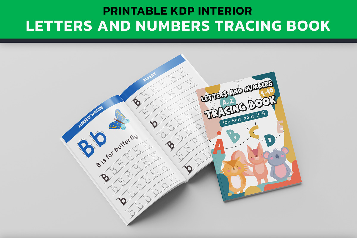 KDP Letter and Number Tracing Book, an Illustration by PublishingHelper (Photo 3 of 4)