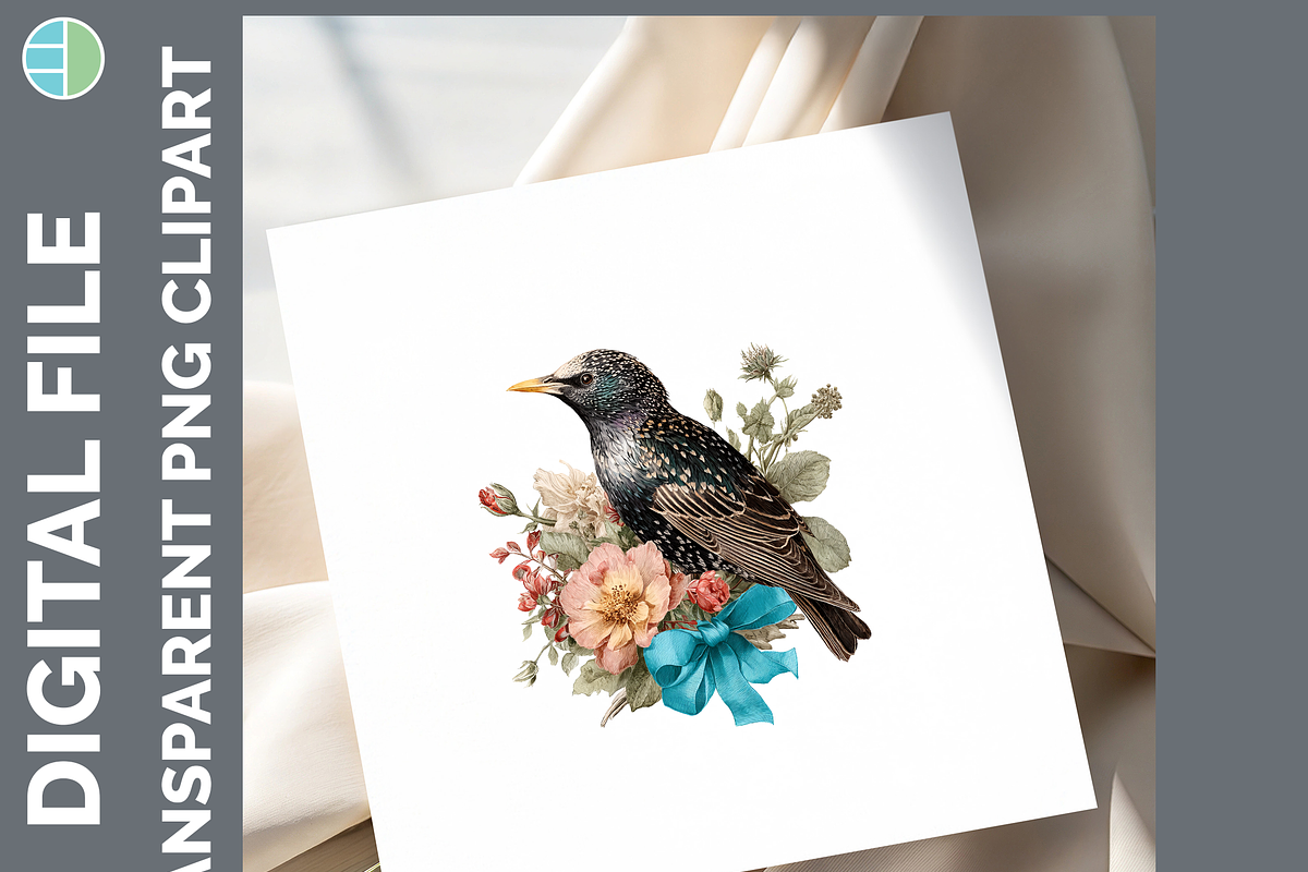 Boho Bird Clipart Bundle, 20 PNG, an Animal Illustration by Enliven Designs (Photo 7 of 8)