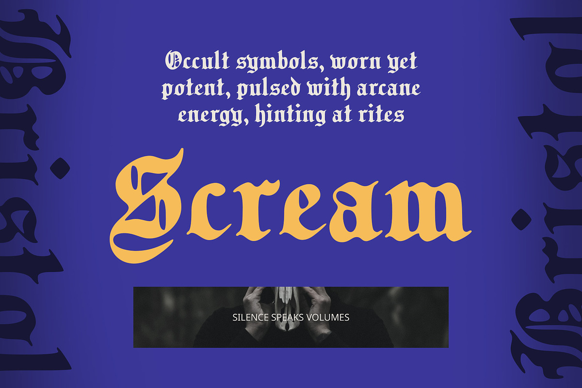 CS Bristol Drawn, a Blackletter Font by Craft Supply Co. (Photo 5 of 8)
