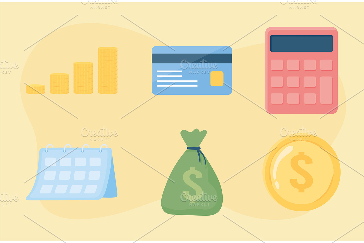 interest money economy, a Finance Illustration by studiogstock
