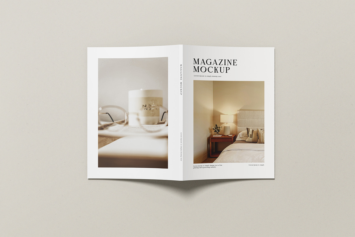A4 Magazine Mockup Top View, a Books & Magazine Mockup by Graphic Deal (Photo 6 of 14)