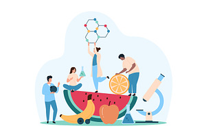 Food quality test scientific, an Illustration by Flashvector