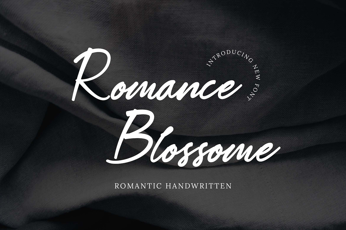 Romance Blossome Handwritten Font, a Handwritten Font by UICreative (Photo 1 of 13)
