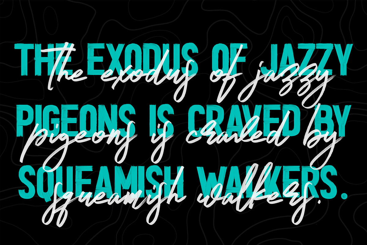 Halden - Hand Brushed SVG Font Duo preview 3