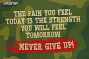 INFANTRY - Modern Army Typeface, a Serif Font by Gassstype (Thumbnail 5 of 8)