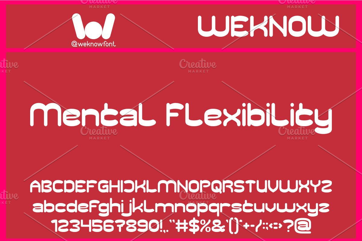 Flowing Thought font, a Sans Serif Font by weknow (Photo 3 of 8)