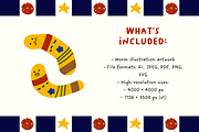 Cute Worm Illustration Set, an Animal Illustration by The Journey Atelier (Thumbnail 5 of 8)