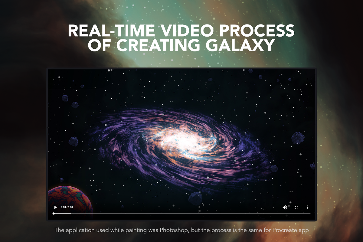 Space Pro Galaxy Brushes, a Brush Add-On by JujuArts (Photo 5 of 5)